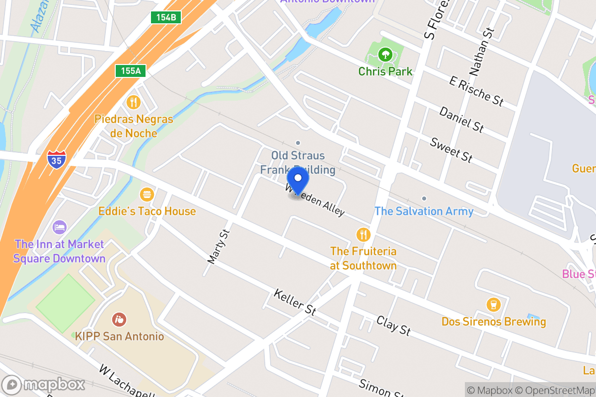 Map of W Peden