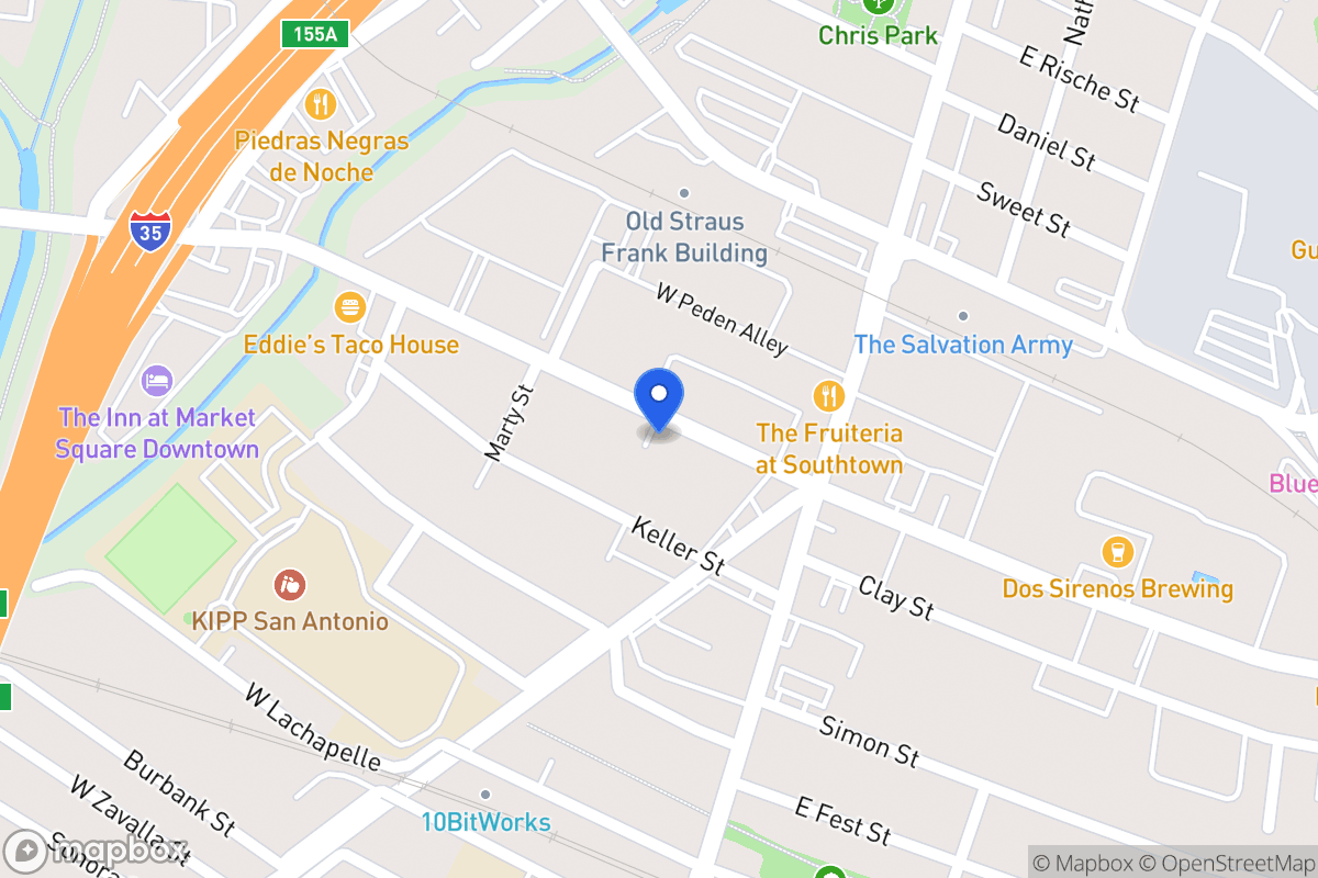 Map of W Cevallos St