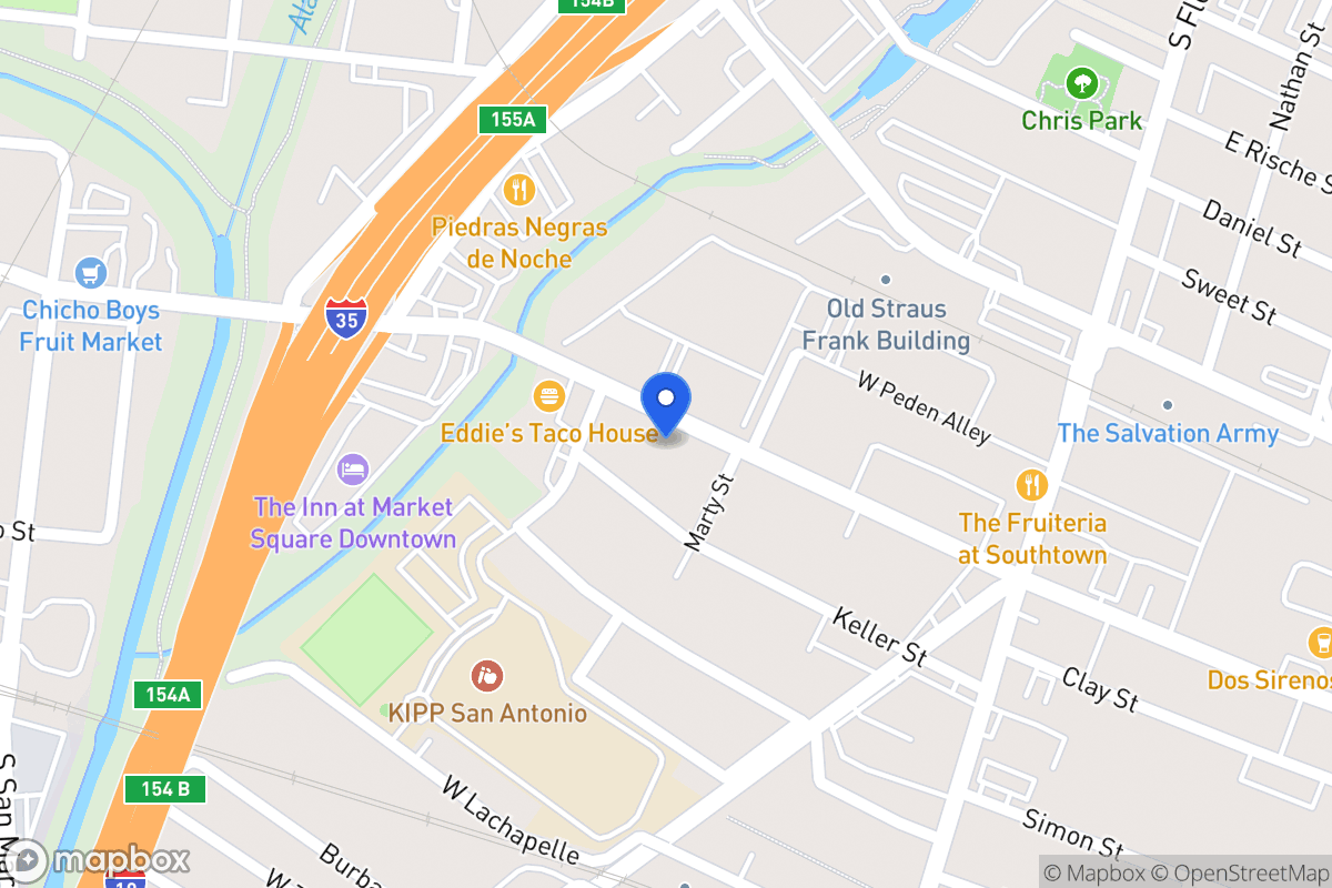 Map of 314 W Cevallos