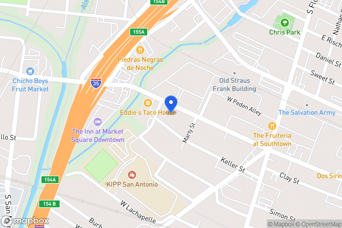 Map of 318 W Cevallos