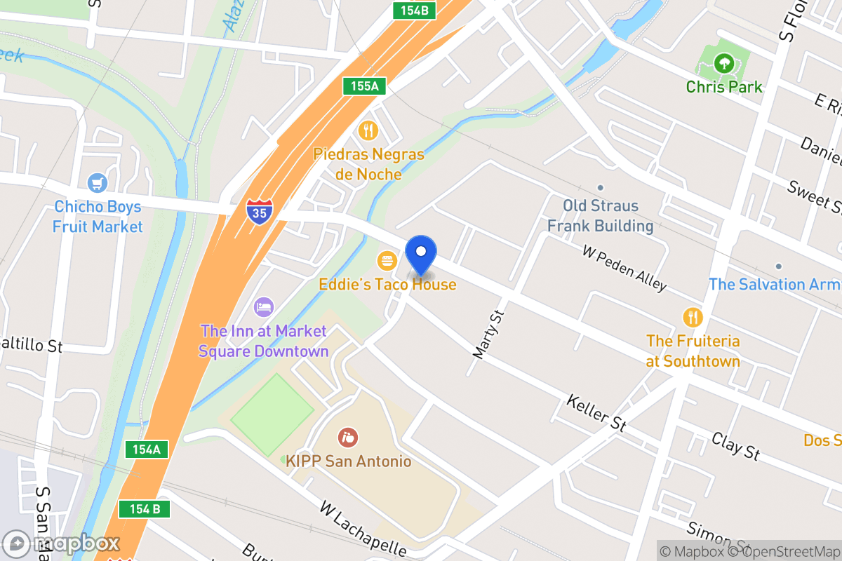 Map of 334 W Cevallos