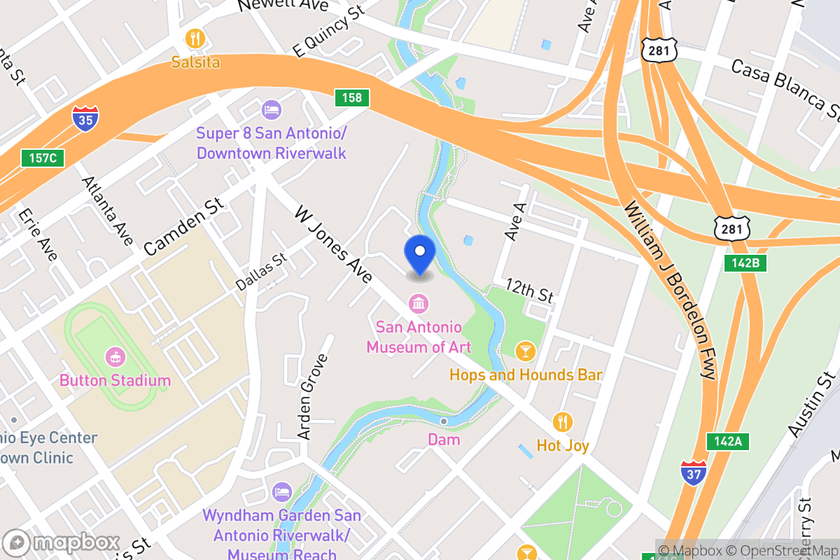 Map of 230 W Jones Ave