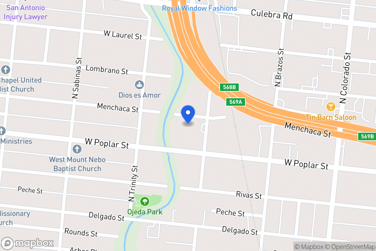 Map of 616  Menchaca