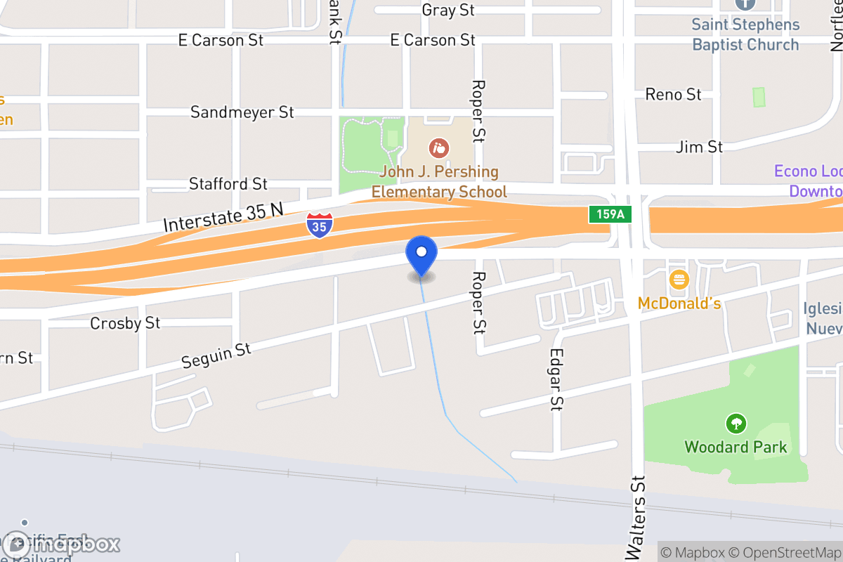 Map of 603  Seguin St