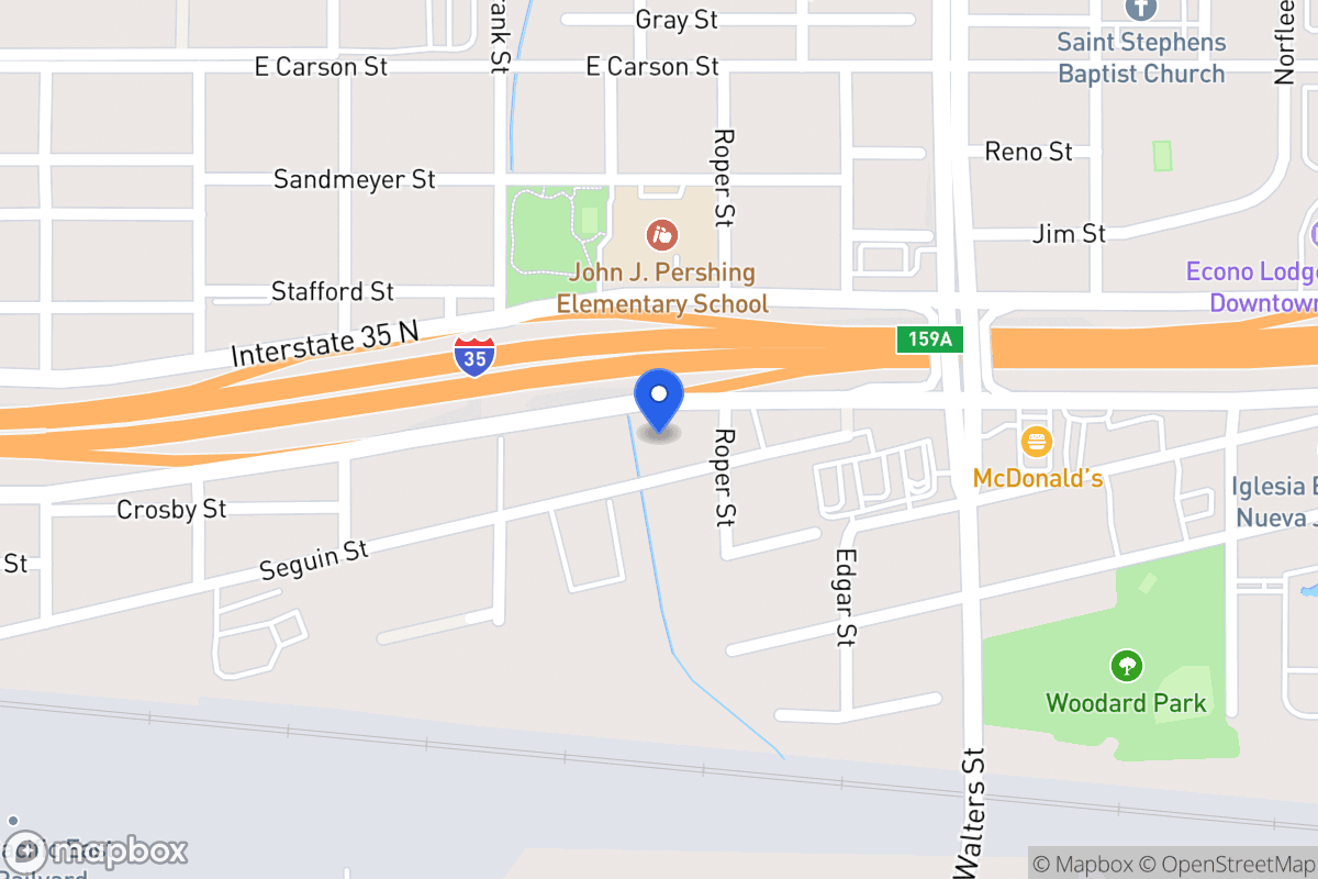 Map of 611  Seguin St