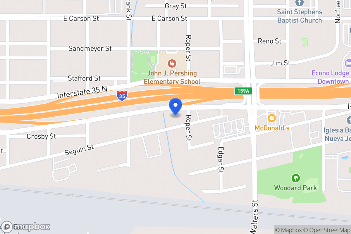 Map of 615  Seguin St