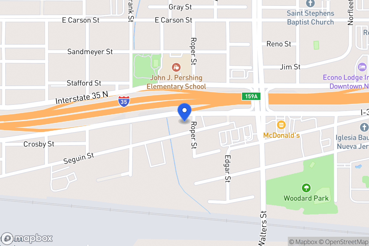 Map of 619  Seguin St