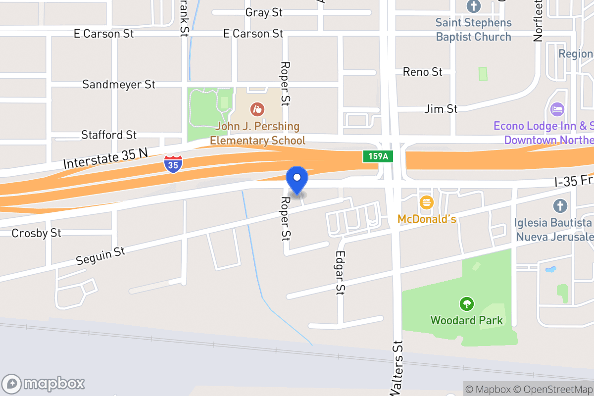 Map of 701  Seguin St