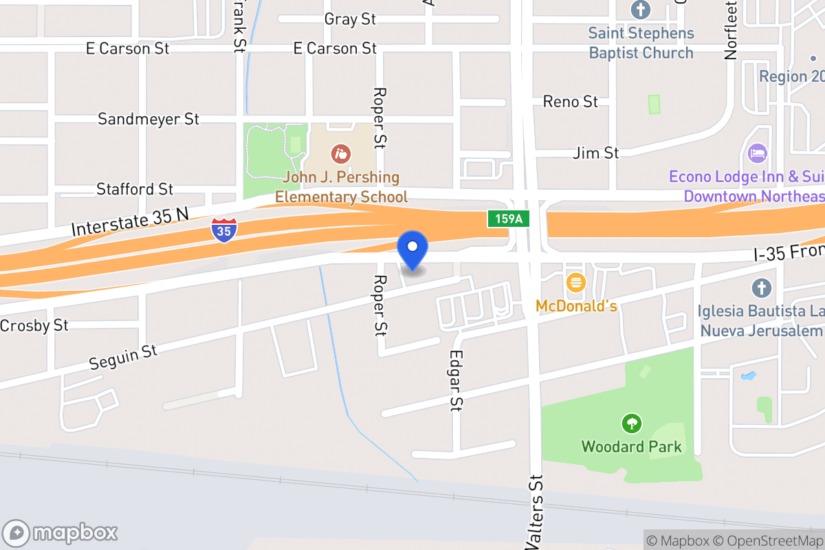 Map of 711  Seguin St