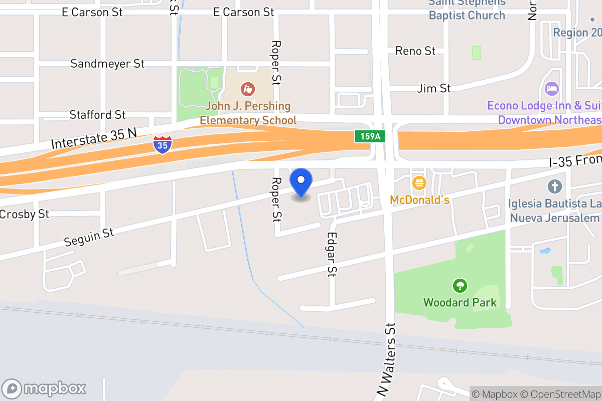 Map of 714  Seguin St