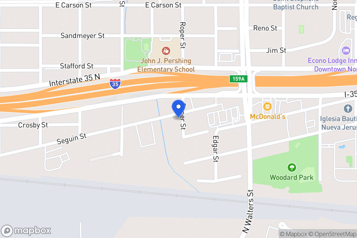 Map of 622  Seguin St