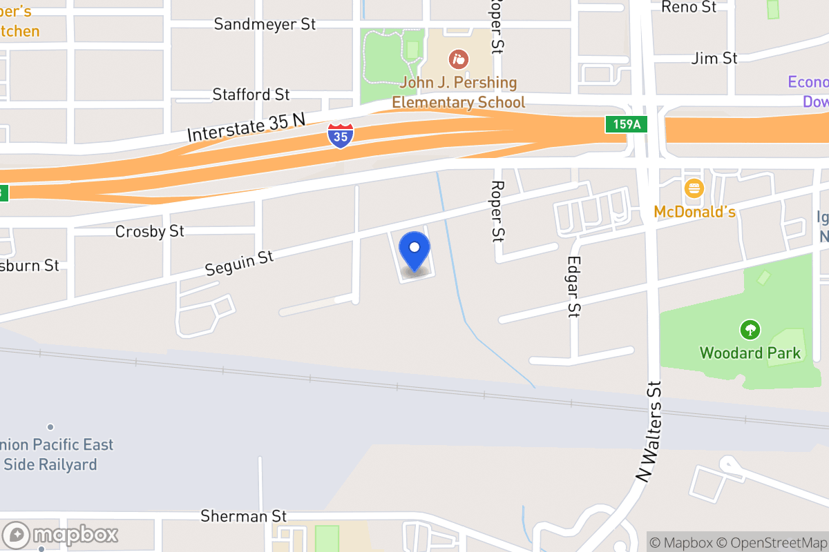 Map of 500  Seguin St