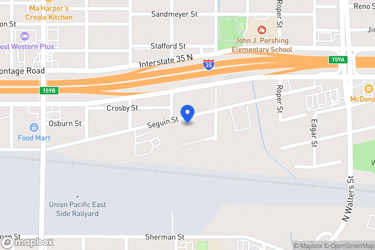 Map of 408  Seguin St