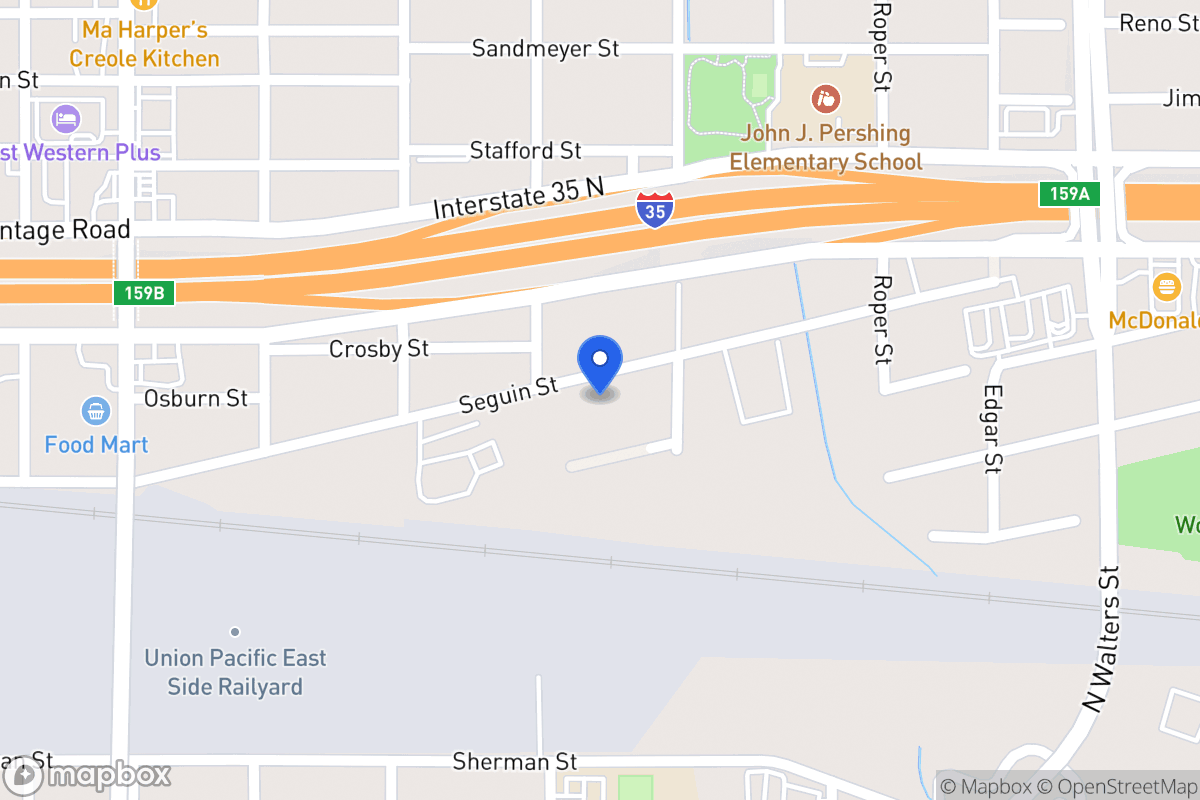 Map of 410  Seguin St