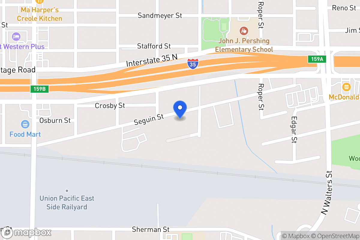 Map of 416  Seguin St