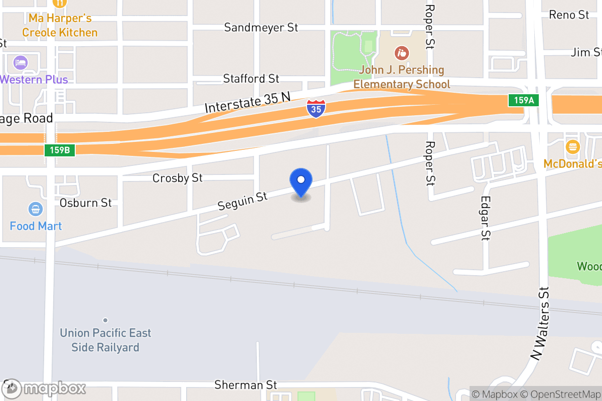 Map of 418  Seguin St