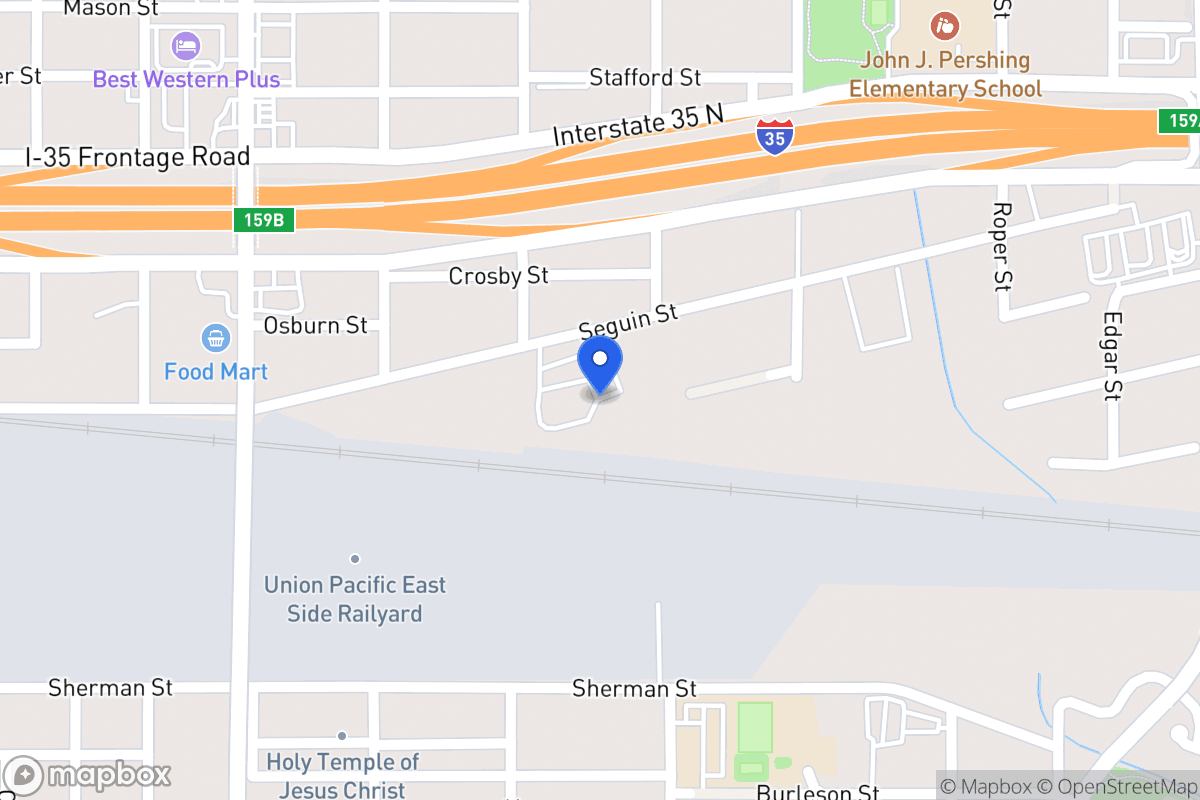 Map of 318  Seguin St
