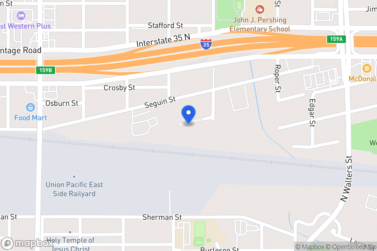 Map of 402  Seguin St