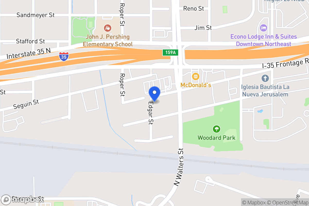 Map of 2602  Dignowity Ave