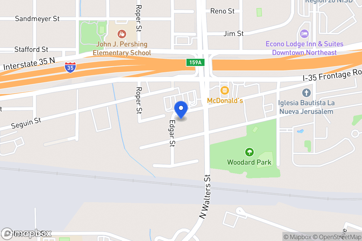 Map of 2606  Dignowity Ave