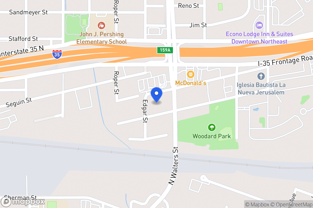 Map of 2610  Dignowity Ave