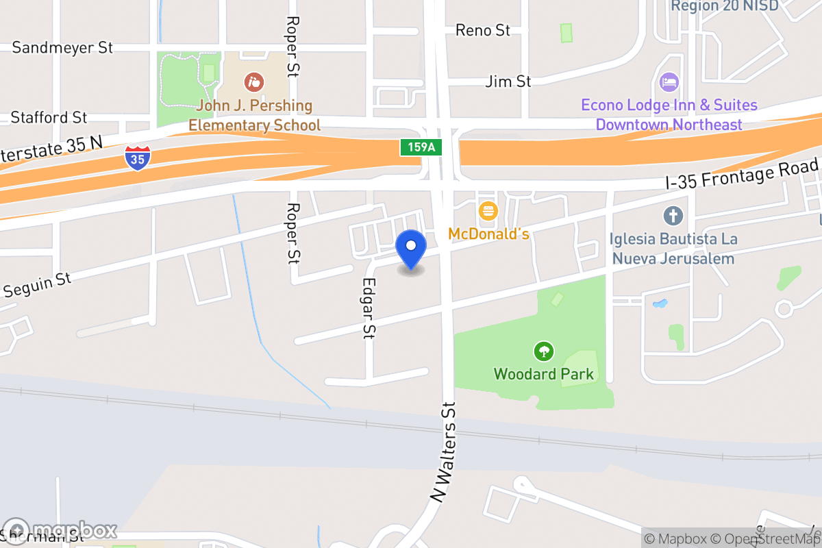 Map of 2612  Dignowity Ave