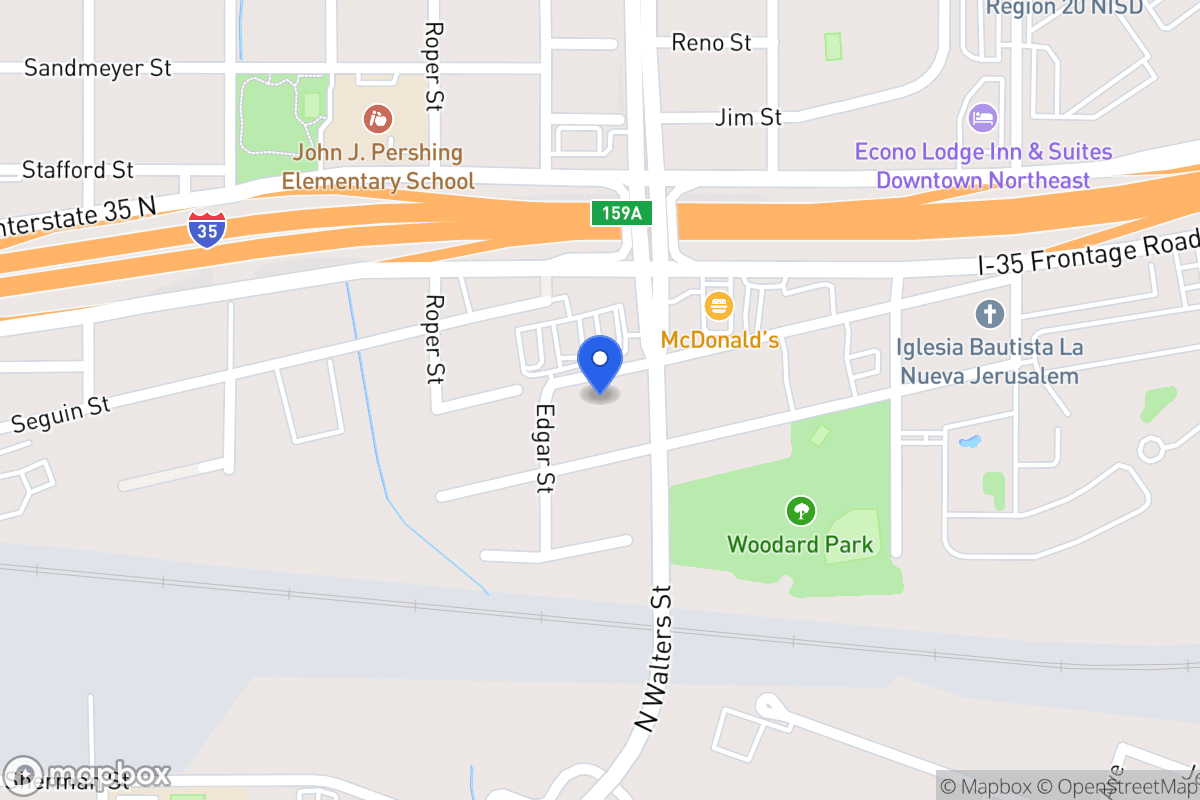 Map of 2614  Dignowity Ave