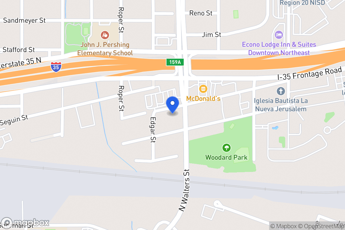 Map of 2618  Dignowity Ave