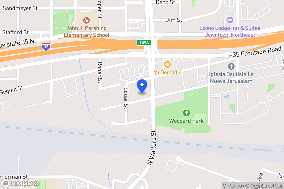 Map of 419  Runnels Ave