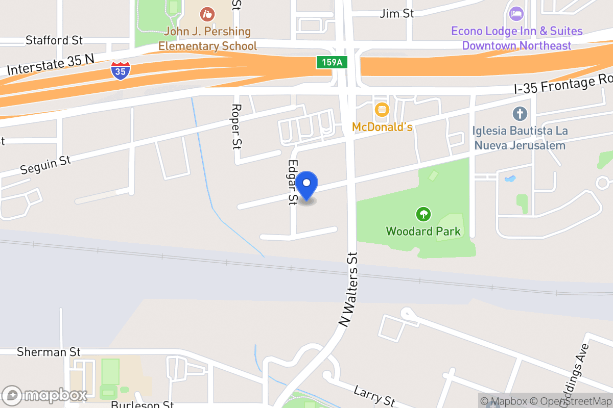 Map of 404  Runnels Ave