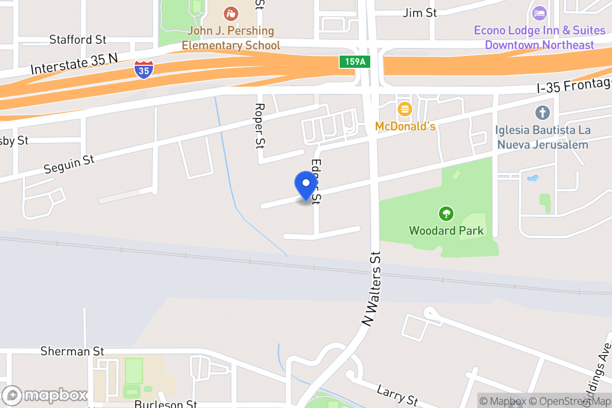 Map of 215  Edgar St