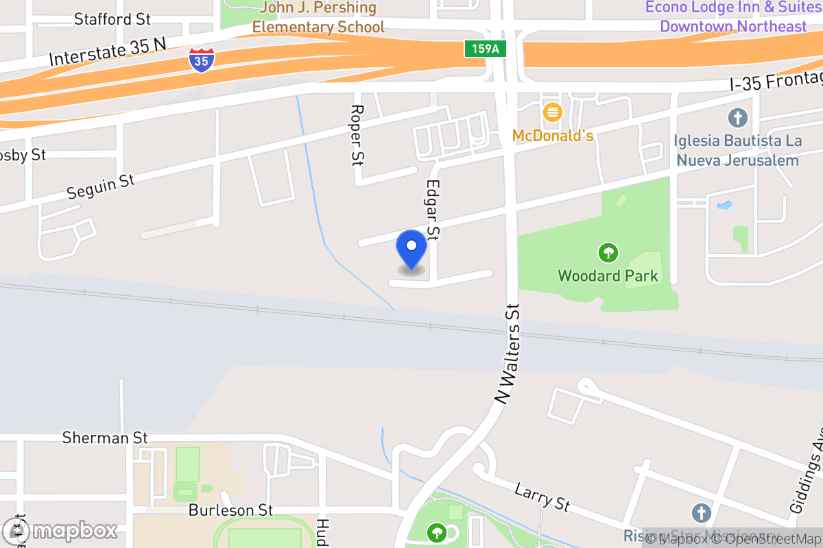 Map of 203  Edgar St