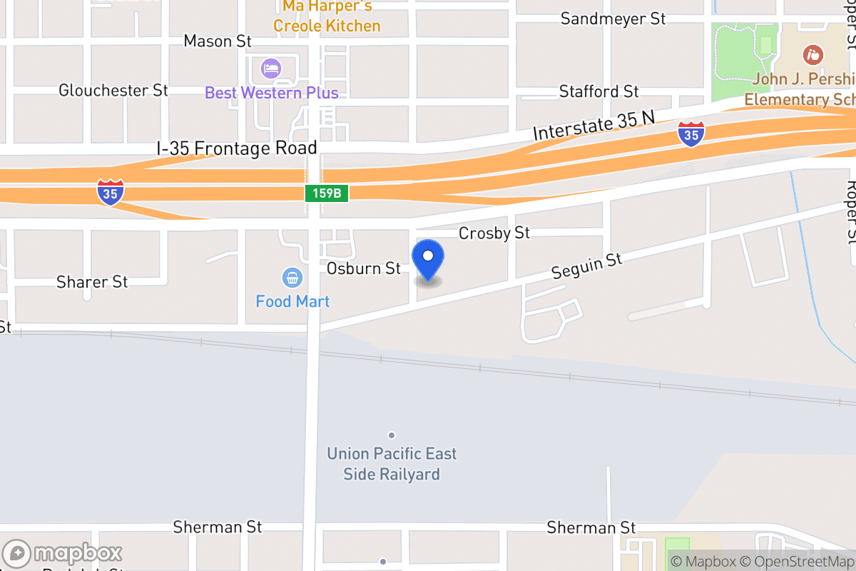Map of 201  Seguin St