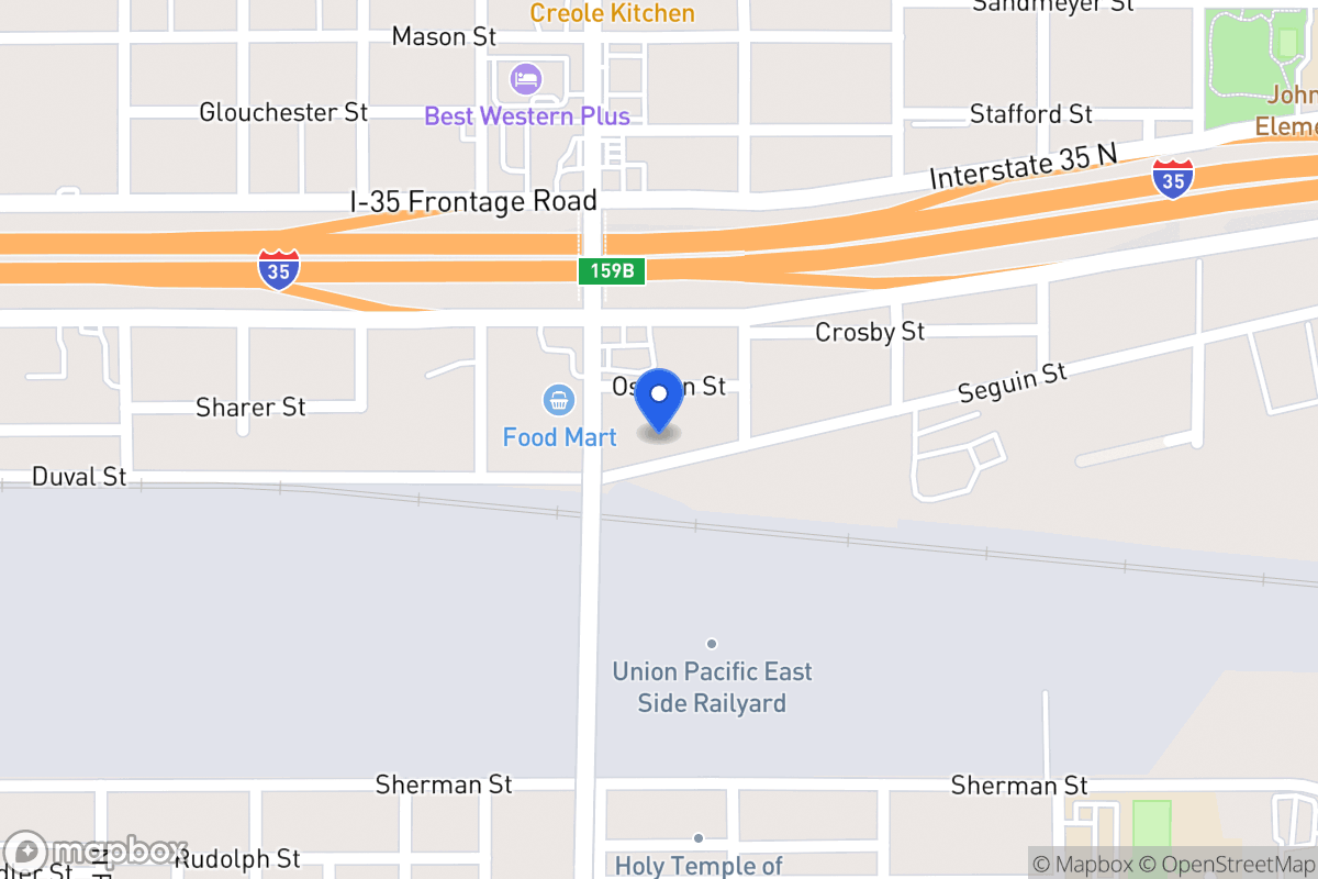 Map of 111  Seguin St