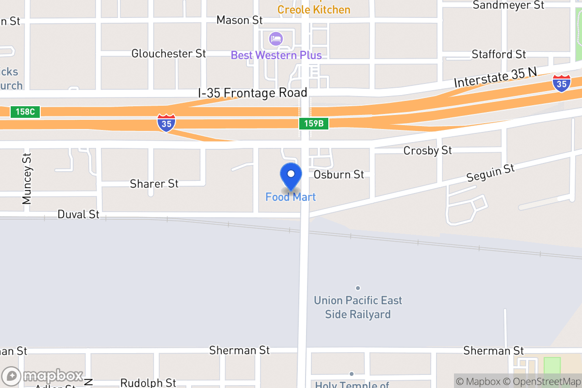 Map of 1511 N New Braunfels Ave