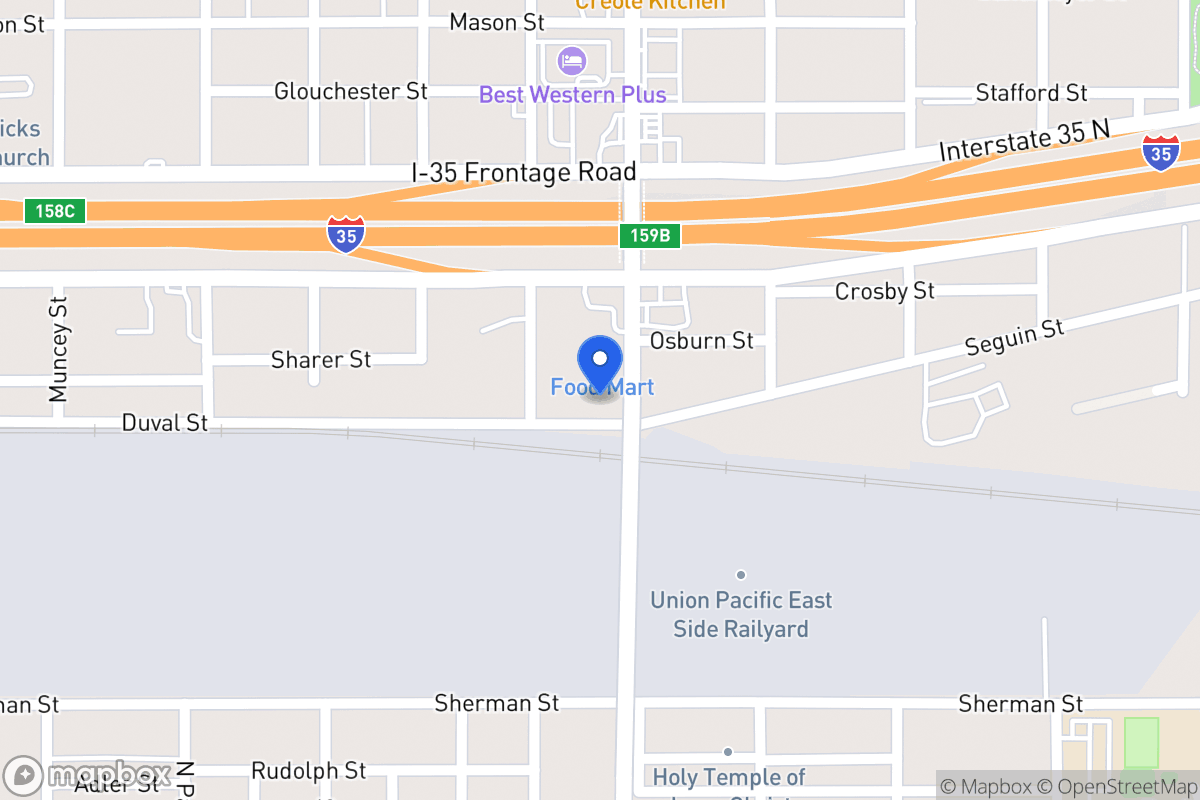 Map of 1215  Duval St