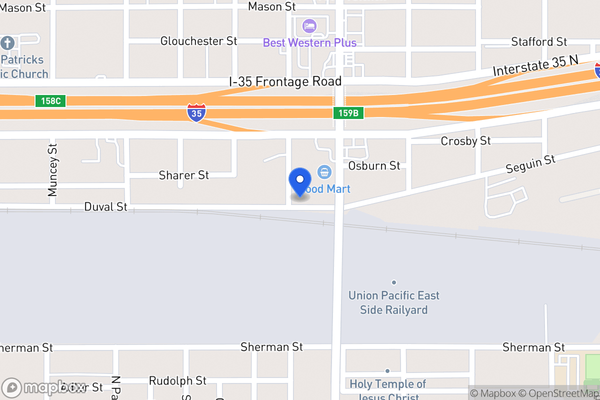 Map of 1205  Duval St