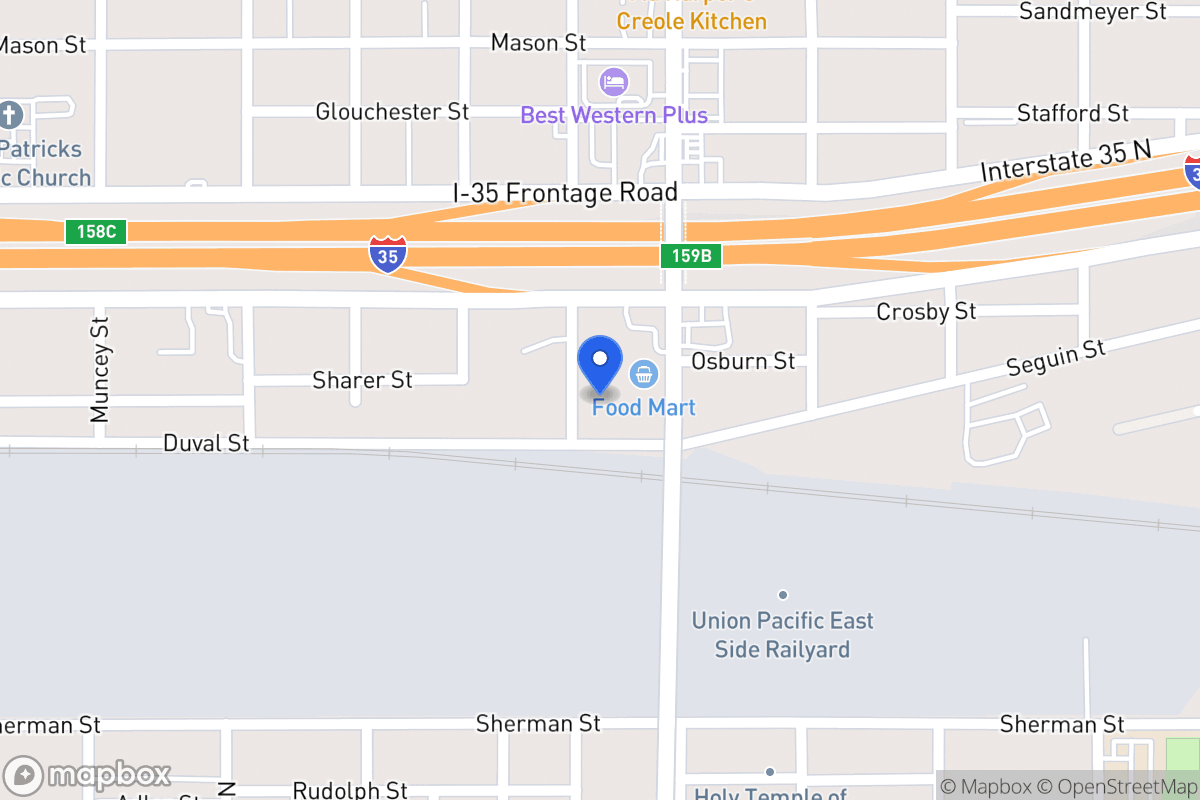 Map of 1510  Rogers Ave