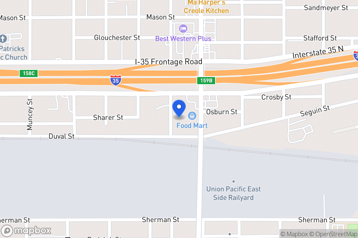Map of 1514  Rogers Ave