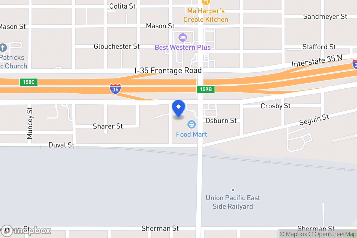 Map of 1522  Rogers Ave