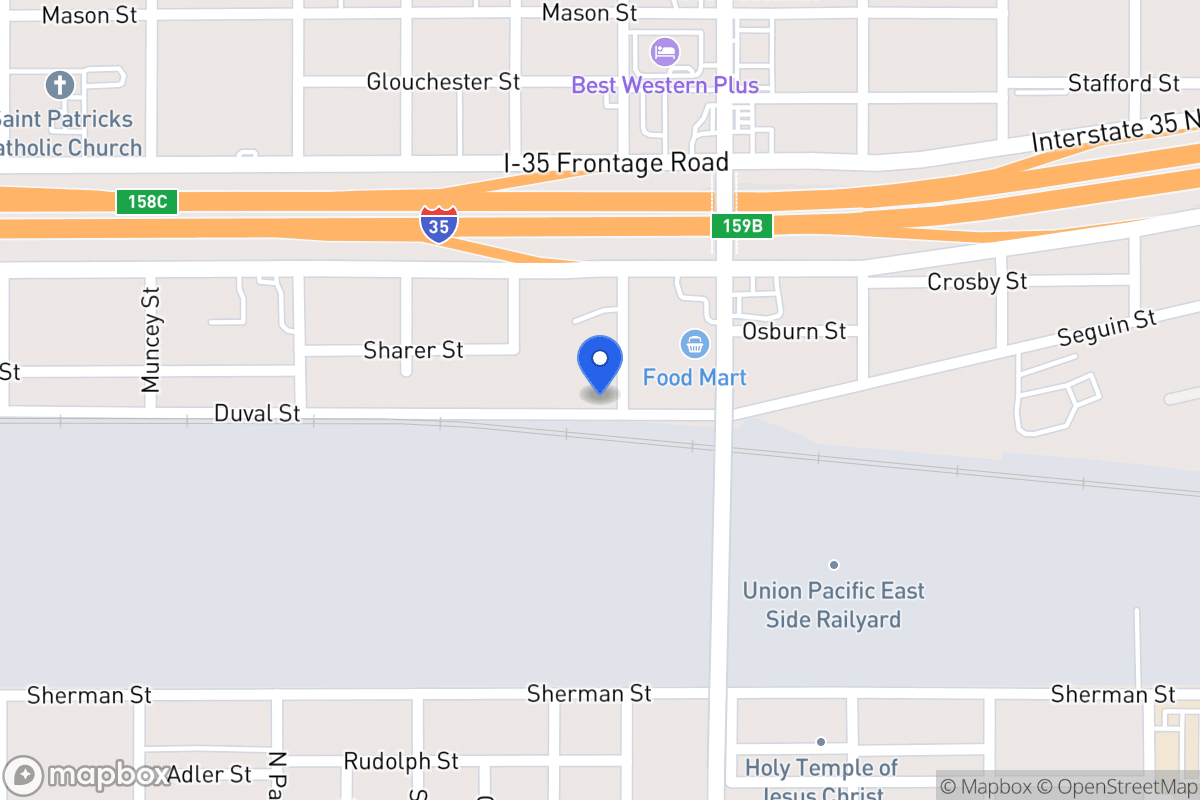 Map of 1503  Rogers Ave