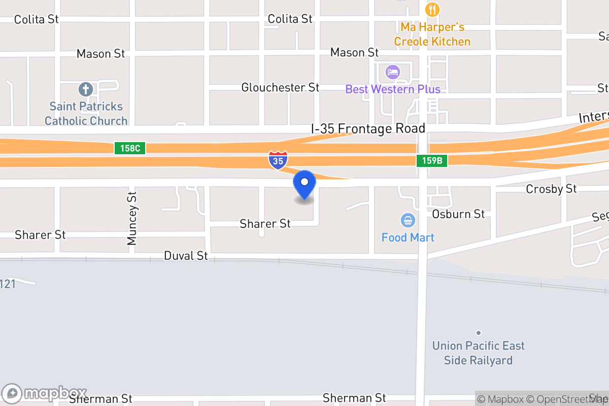 Map of 2022 N Interstate 35