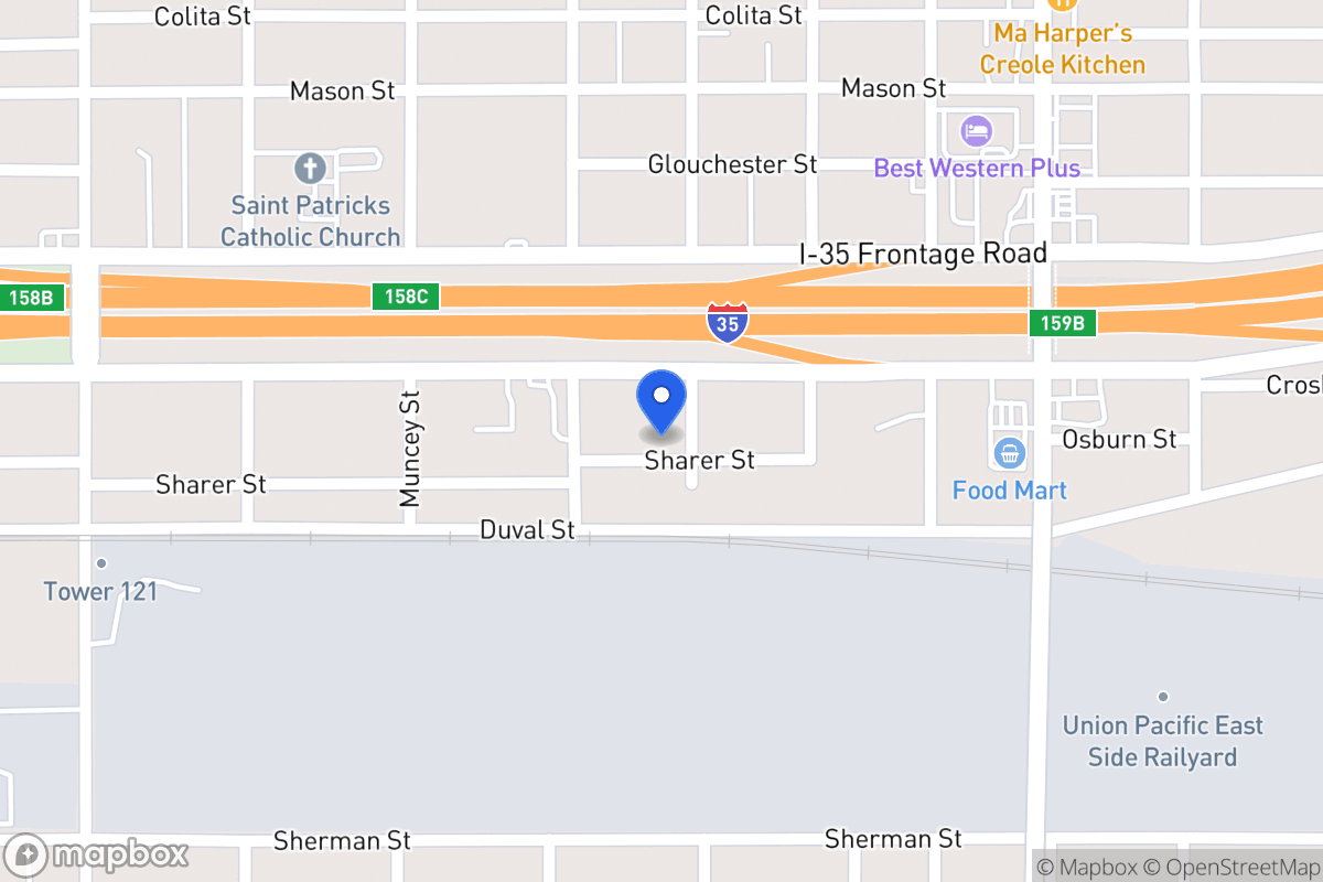 Map of 121  Pierce Ave