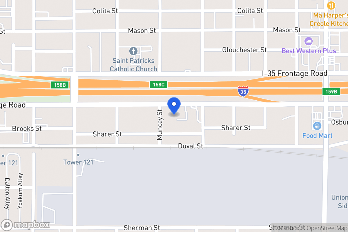 Map of 1910 N Interstate 35