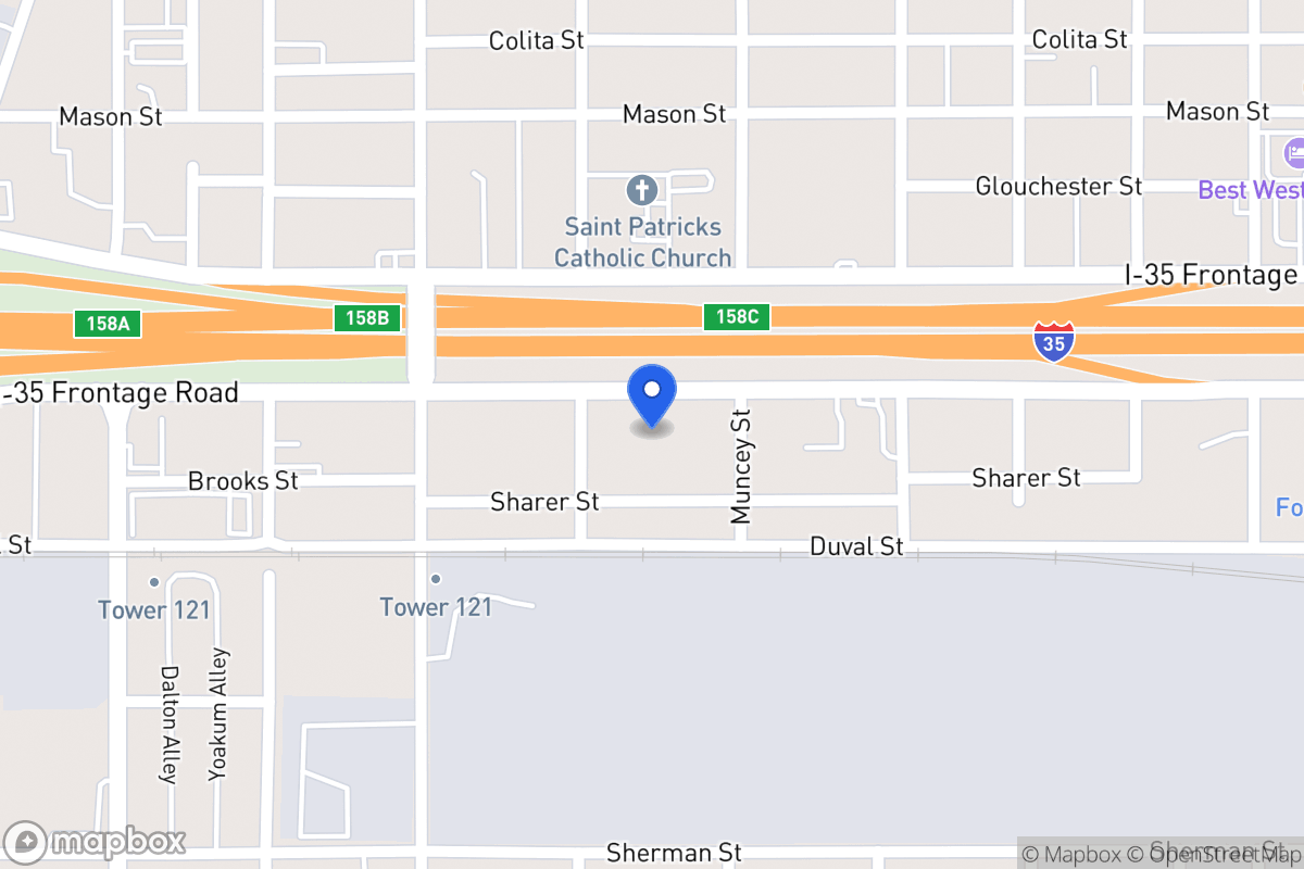 Map of 1814 N Interstate 35