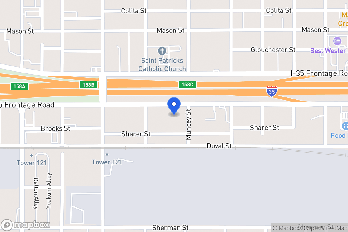 Map of 1822 N Interstate 35