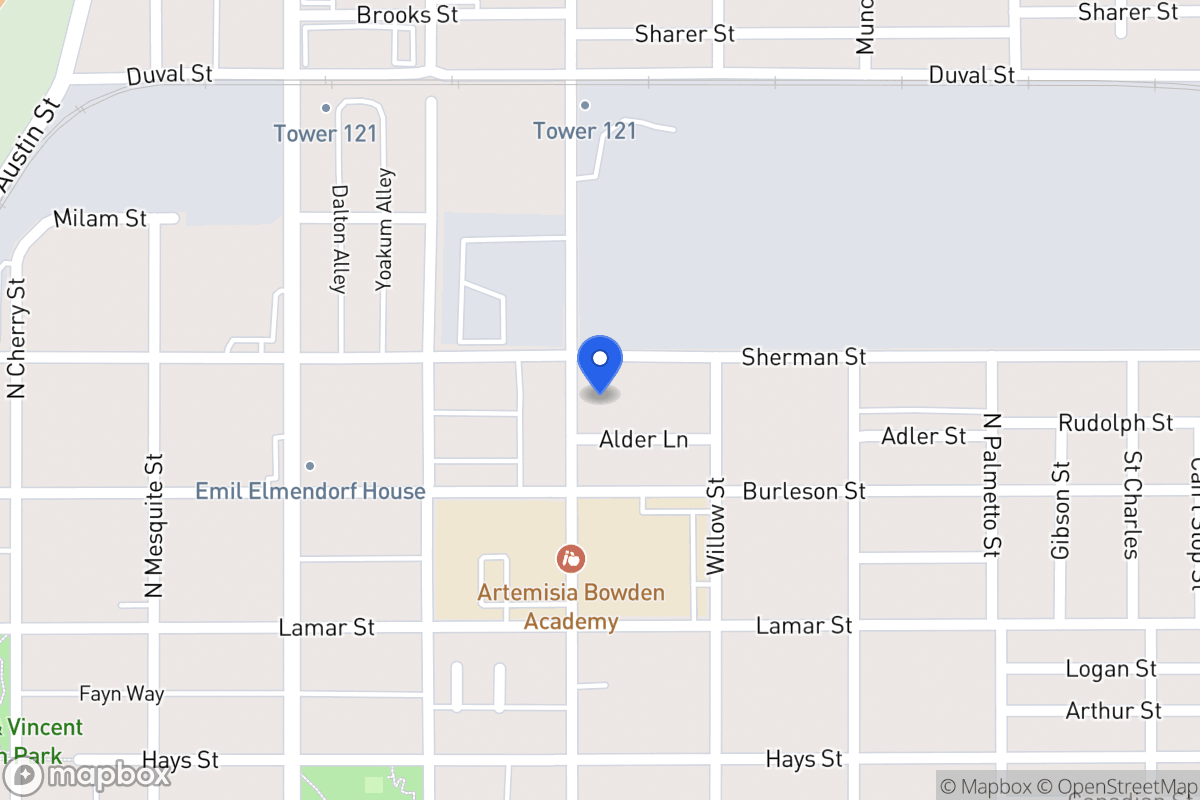 Map of 1122 N Pine St
