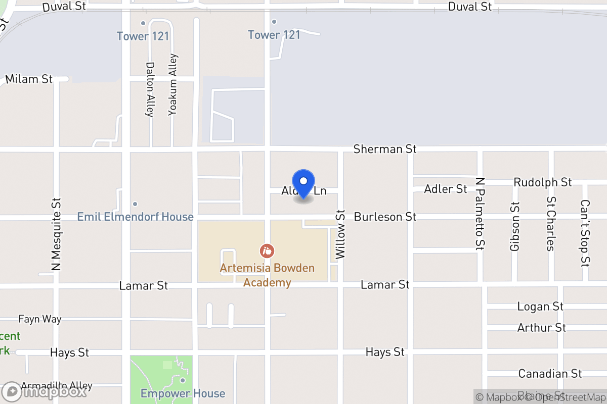 Map of 717  Burleson