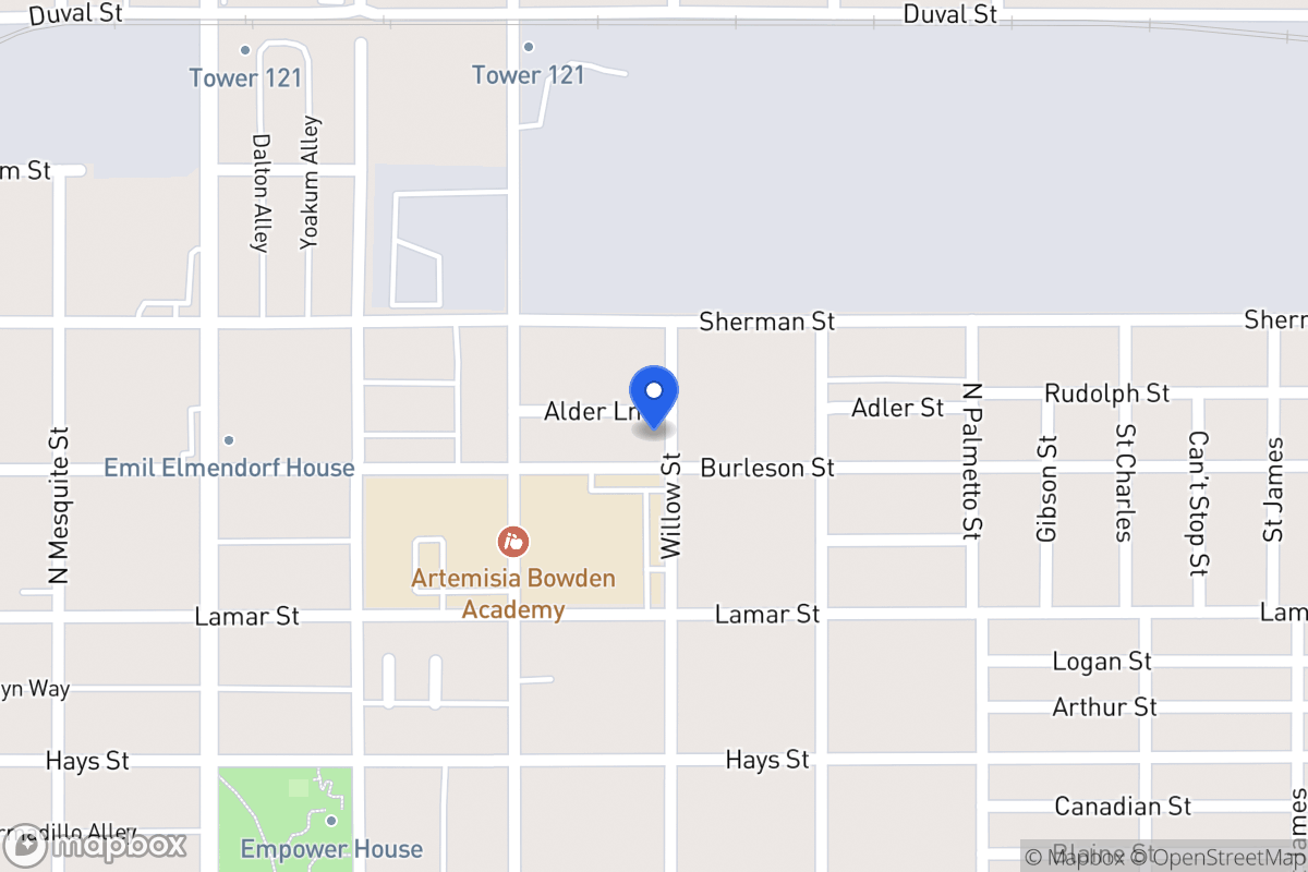 Map of 731  Burleson