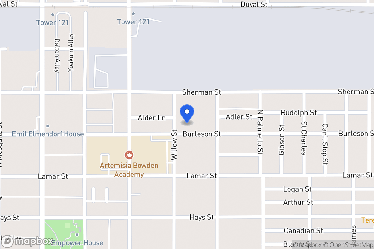 Map of 809  Burleson